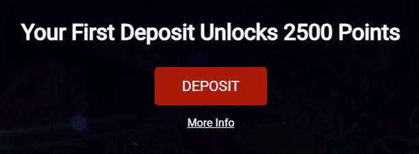 Get 2500 loyalty points on your first deposit at Royal Vegas Casino New Zealand