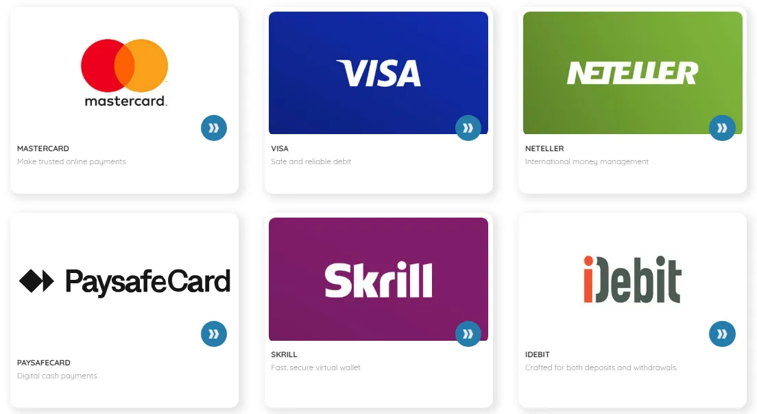 Secure payment methods available at Royal Vegas Casino New Zealand